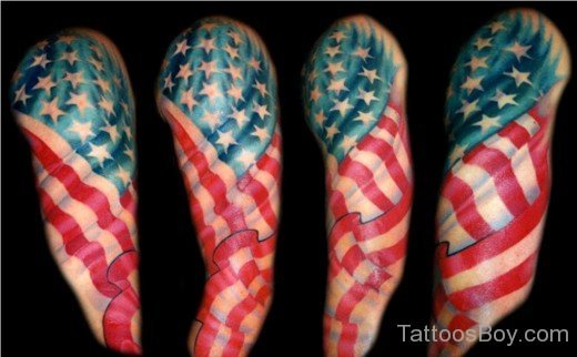 Amarican Flag Tattoo-TB1001