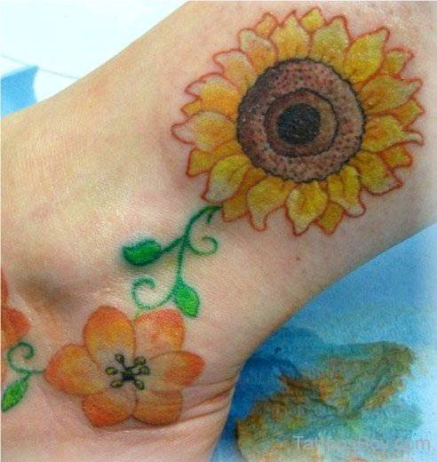 Amazing Sunflower Tattoo-TB1203