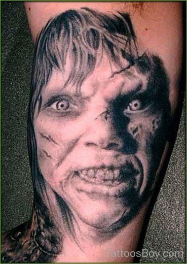 Amazing Wicked Horror Face Tattoo-TB1002