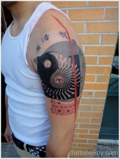  Yin Yang Tattoo Design-TB1204