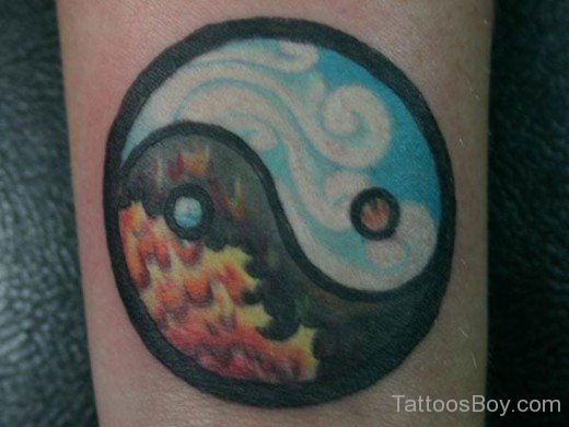 Amazing Yin yang tattoo-TB1206