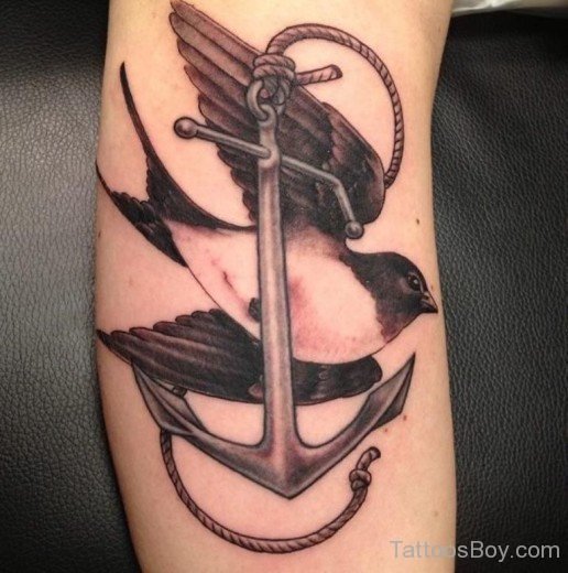 Anchor And Sparrow Tattoo-Tb1006