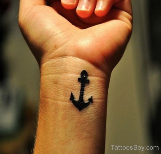 Anchor Tattoo On Wrist-TB103