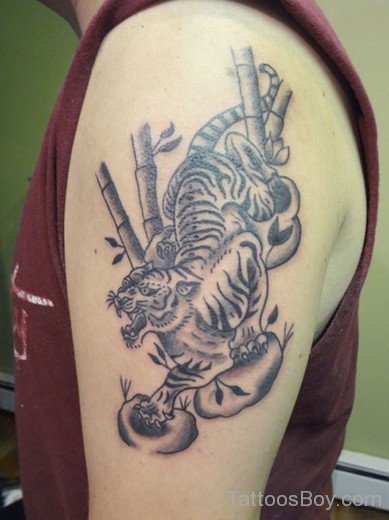 Angry Tiger Tattoo-TB1007