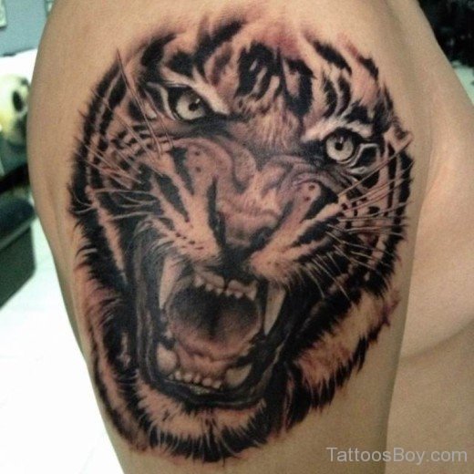 Angry Tiger Tattoo