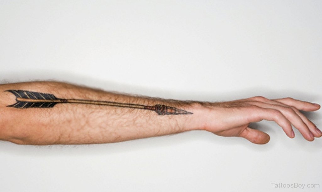Arrow Tattoo with Compass - wide 1