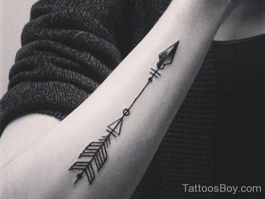 Arrow Tattoo Design On Arm -TB1408