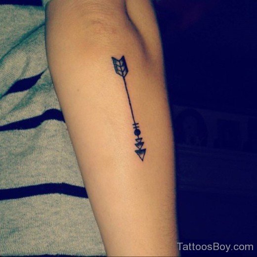Arrow Tattoo On Elbow -TB1421