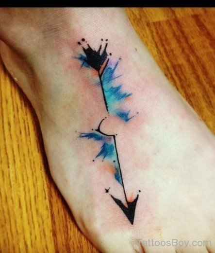 Arrow Tattoo On Foot