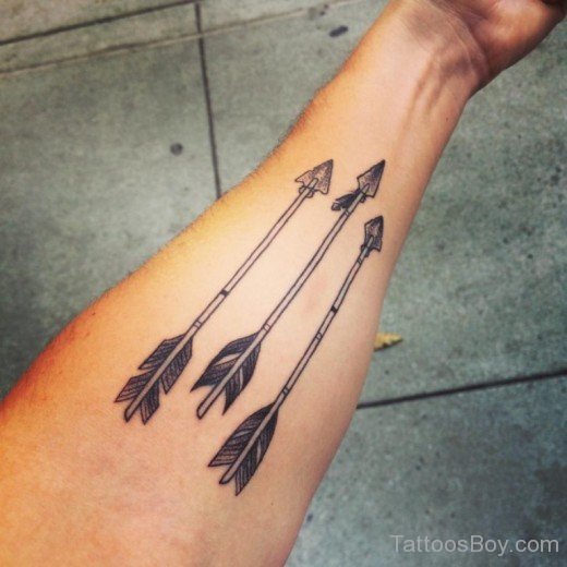 Arrow Tattoo On Wrist