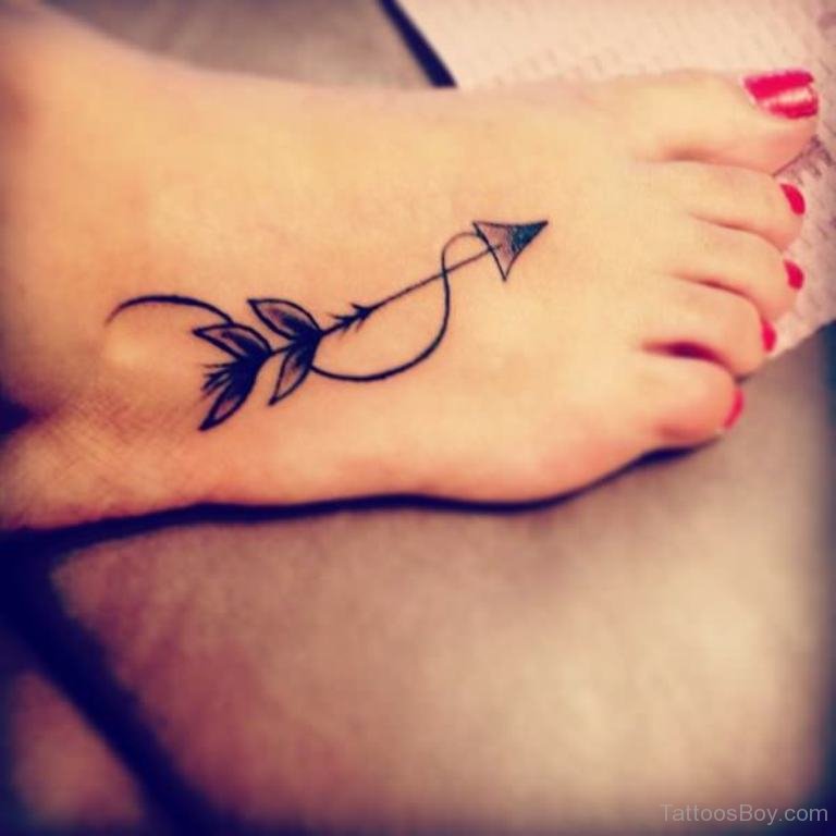 Arrow Tattoo design on Foot TB1414