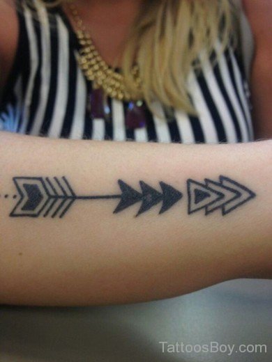 Attractive Arrow Tattoo Design -TB1430