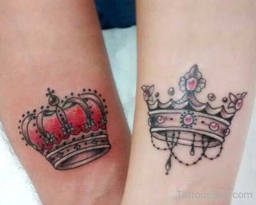 Attractive Crown Tattoo Design-TB1004