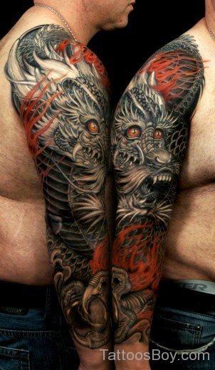 Attractive Dragon Tattoo