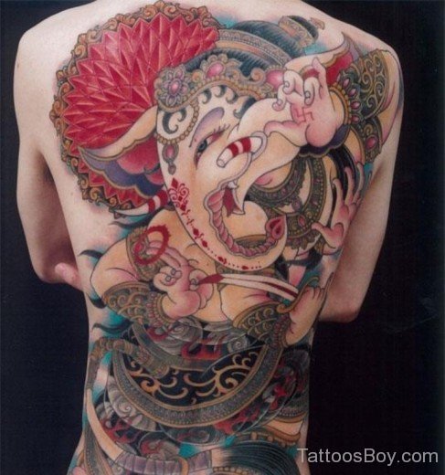 Attractive  Ganesha Tattoo-TB1002