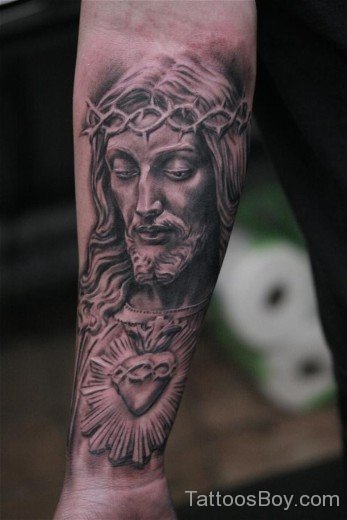 Attractive Jesus Tattoo On Wrist-TB14005