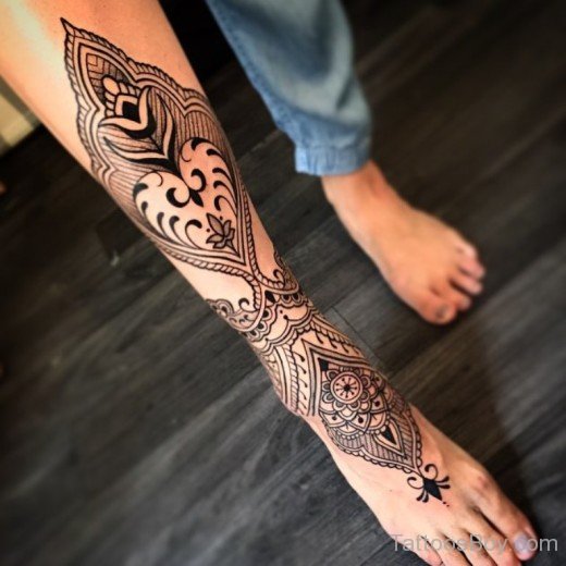 Attractive Leg Tattoo