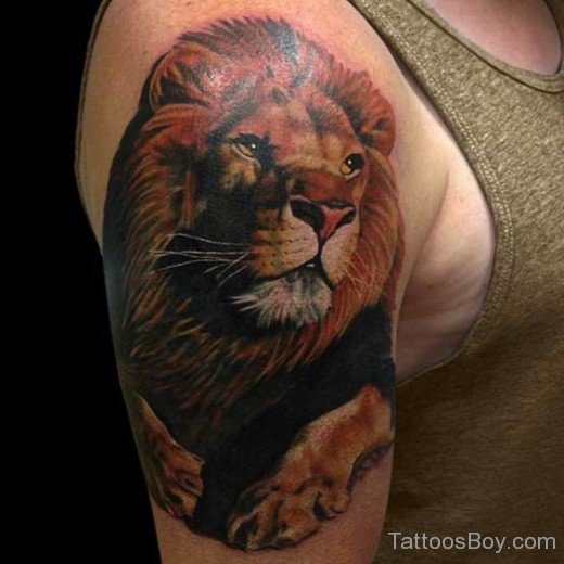 Attractive Lion Head Tattoo Design-TB1006