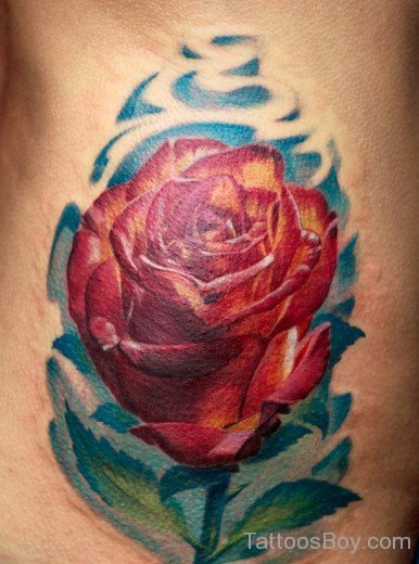 Attractive Rose Tattoo 