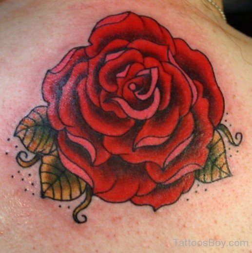 Attractive Rose Tattoo Design-TB12004