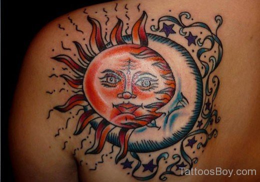 Attractive Sun Tattoo-TB1005