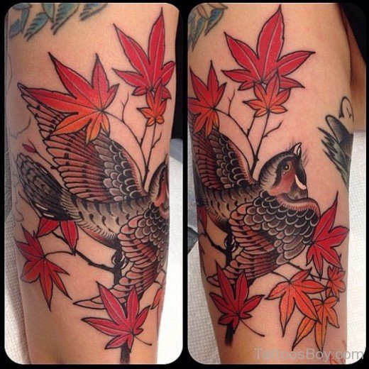 Autumn Sparrow Tattoo-Tb1011