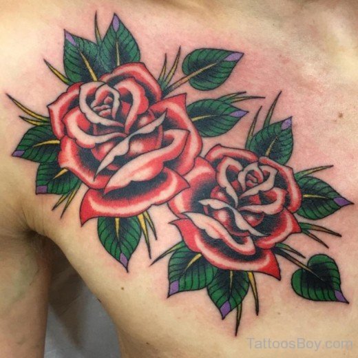 Awesoem Rose Tattoo Design-TB12007