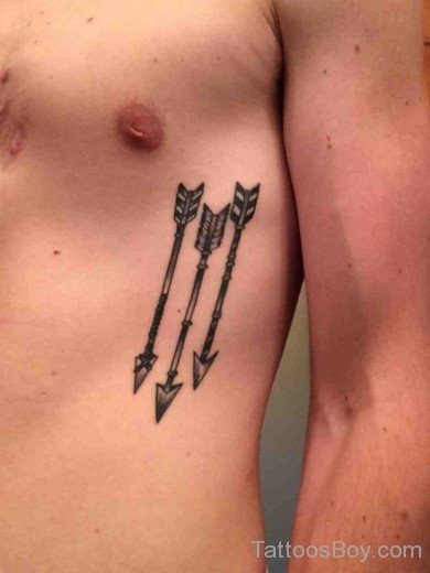 Awesome Arrow Tattoo On Rib -TB1433