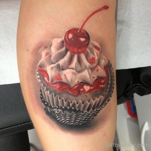 Awesome Cupcake Tattoo