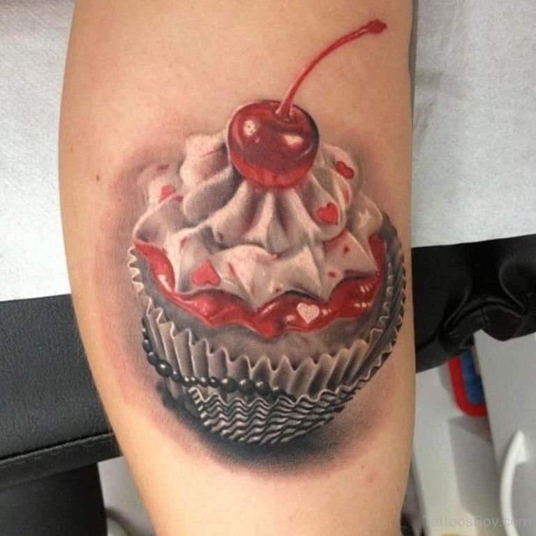 Awesome Cupcake Tattoo.