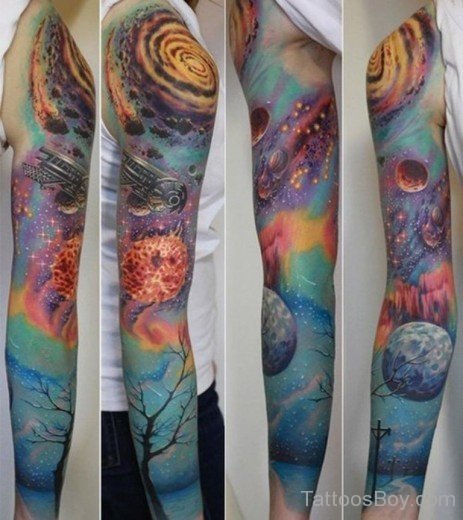 Awesome Full Sleeve Tattoo
