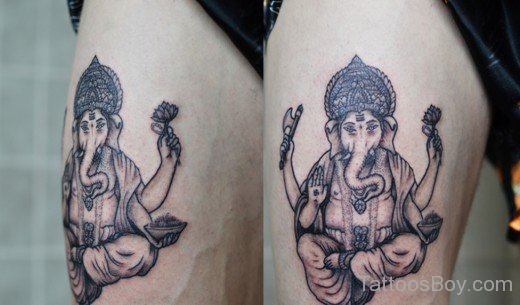 Fantastic  Ganesha Tattoo Design 7-TB1009