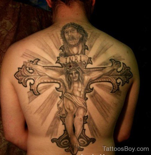 Jesus Tattoo On Back