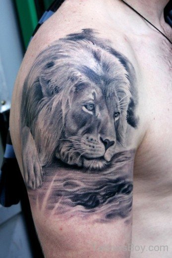 Awesome Lion Tattoo Design-TB1010