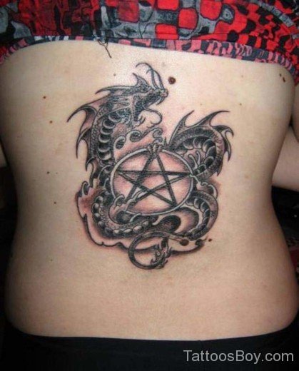 Awesome Pagan Tattoo On Back