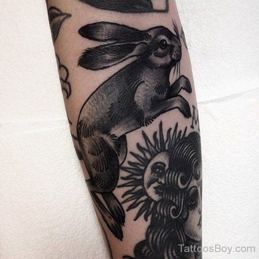 Awesome Rabbit Tattoo-TB111