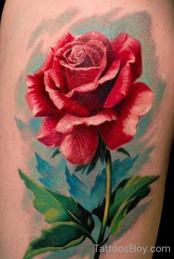 Awesome Rose Tattoo