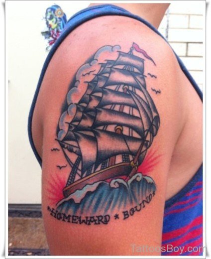 Awesome Ship Tattoo