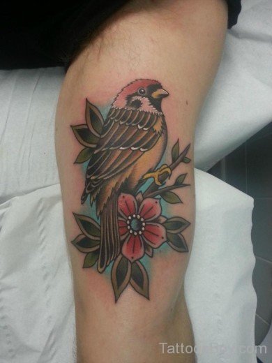 Nice  Sparrow Tattoo 2-Tb1013