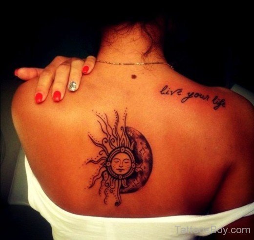  Sun Tattoo For Girls-TB1006