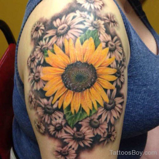 Awesome Sunflower Tattoo-TB1209