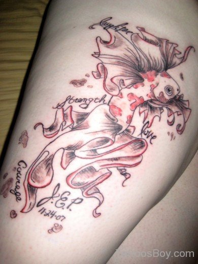 Awesome Thigh Tattoo-TB1009