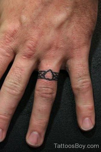 Awesome Wedding Ring Tattoo-TB107