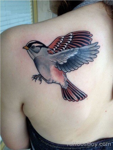 Awful Flying Sparrow Tattoo 3-Tb1017