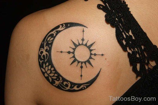 Awful Sun And Moon Tattoo-TB1011