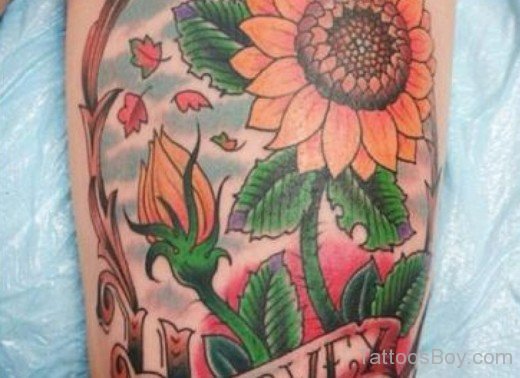 Awful Sunflower Tattoo-TB1212