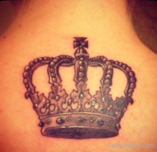 Beautiful Crown Tattoo Design-TB1013