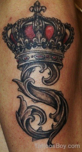 Beautiful Crown Tattoo Design-TB1406