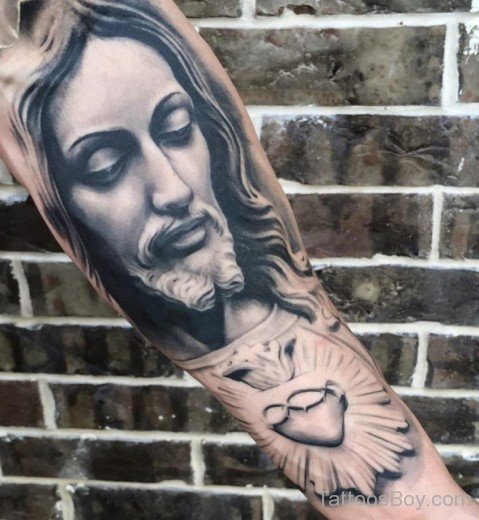 Beautiful Jesus Tattoo Design-TB14018