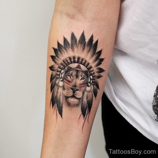 Beautiful Lion Head Tattoo-TB1014